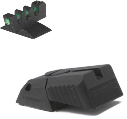 Kensight DAS Contoured Profile Fiber Optic Adjustable for Elevation Only Rear 1911 Sight
