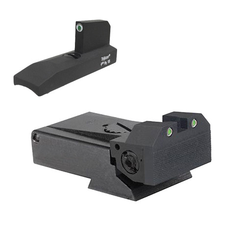Kensight Ruger MKII, MKIII & MKIV Adjustable Target Rear Tritium Night Sight Set w/Beveled Blade