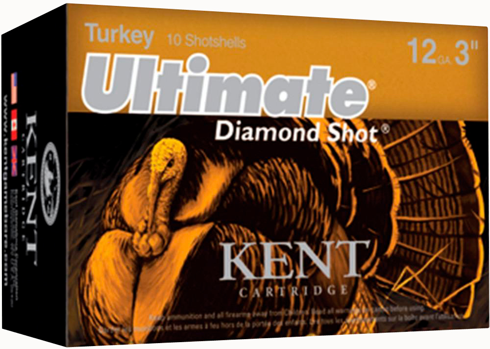 Kent Cartridge Ultimate Turkey Diamond Shot 12 Gauge 1 3/4oz 3'' 4 Shot Shotgun Ammunition