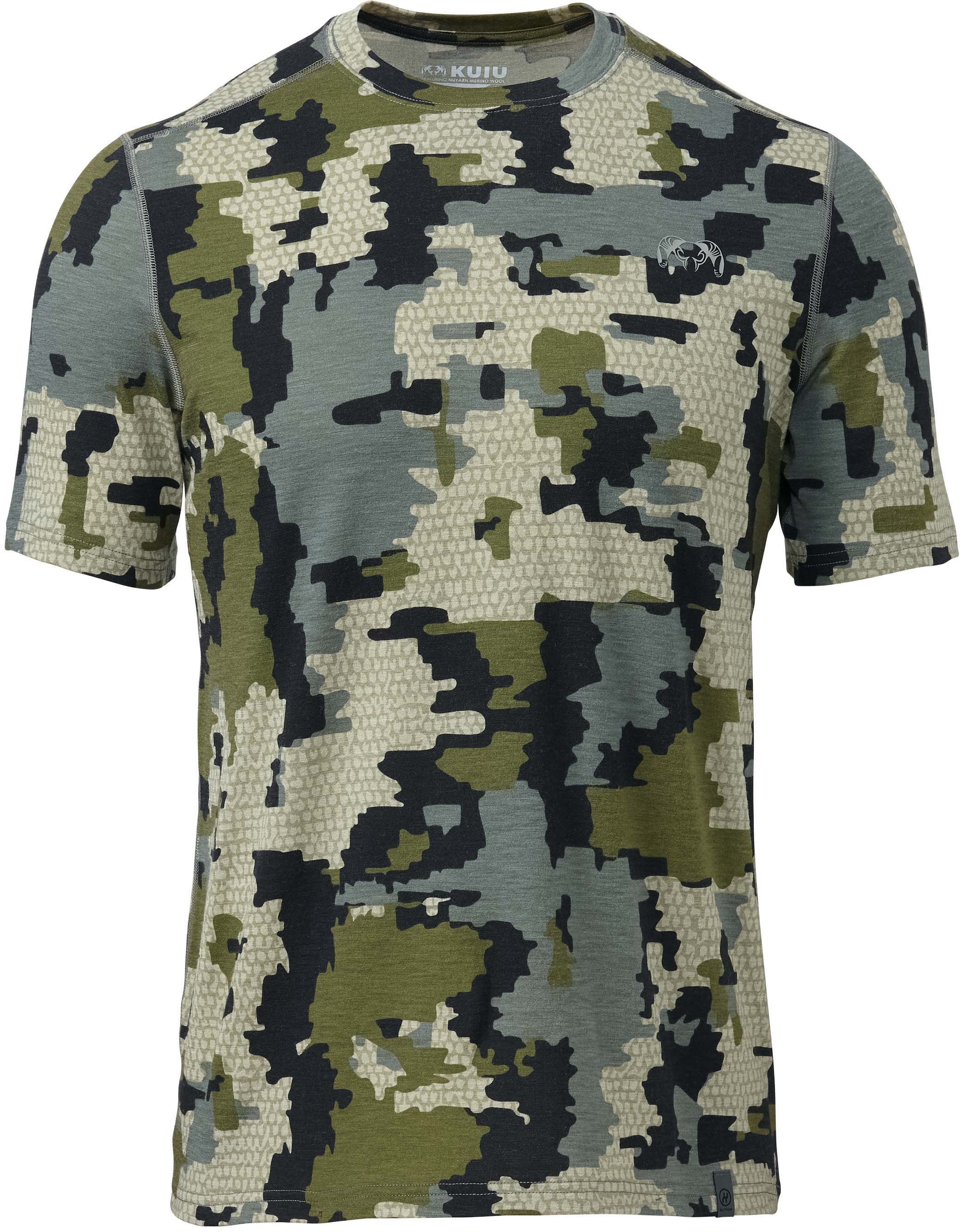 Kuiu ULTRA 120 LT Short Sleeves Crew Hunting Shirt - Men's, Verde, 3XL