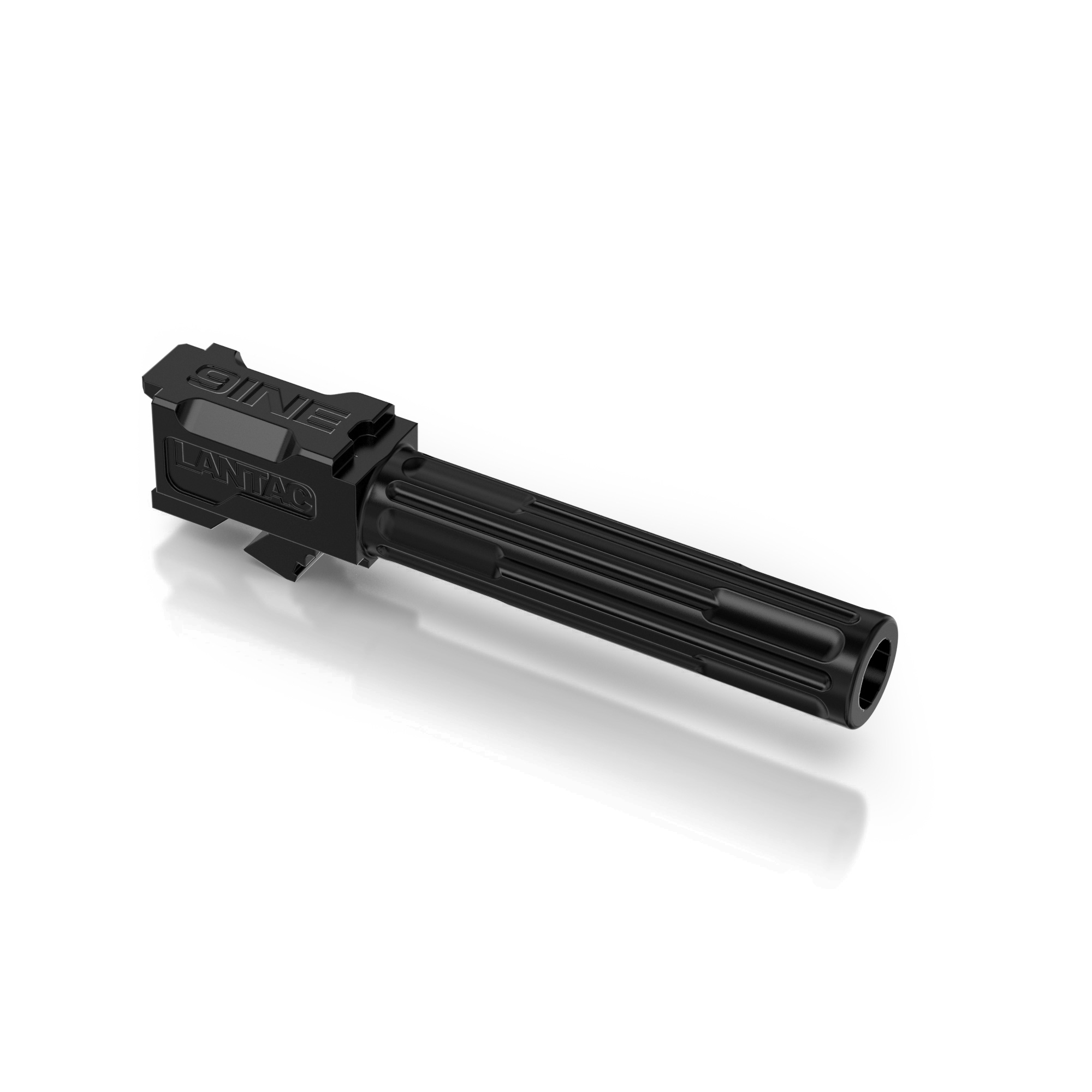 Lantac 01GBG19NTHBL 9INE Glock 19 9mm Luger 4.01" Black Fluted