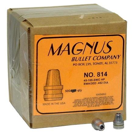 Magnus Allstar/Magnus Swaged Lead Bullets .45 cal .452in 185 gr SWCHP