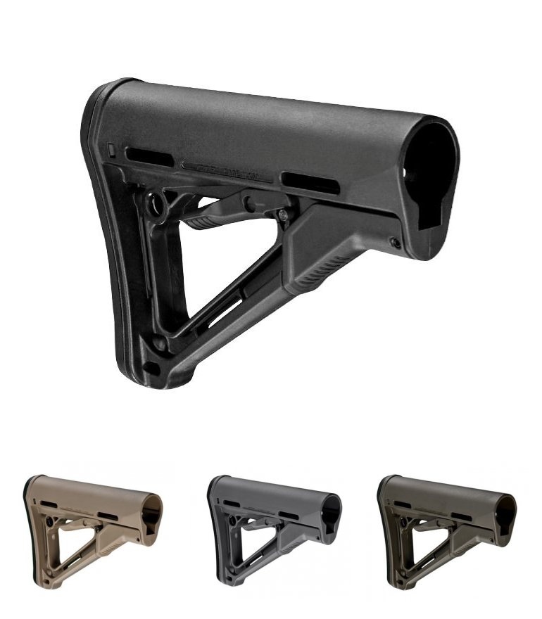Magpul Industries CTR Rifle Stock, Mil-Spec AR15/M16 | Up to 13 