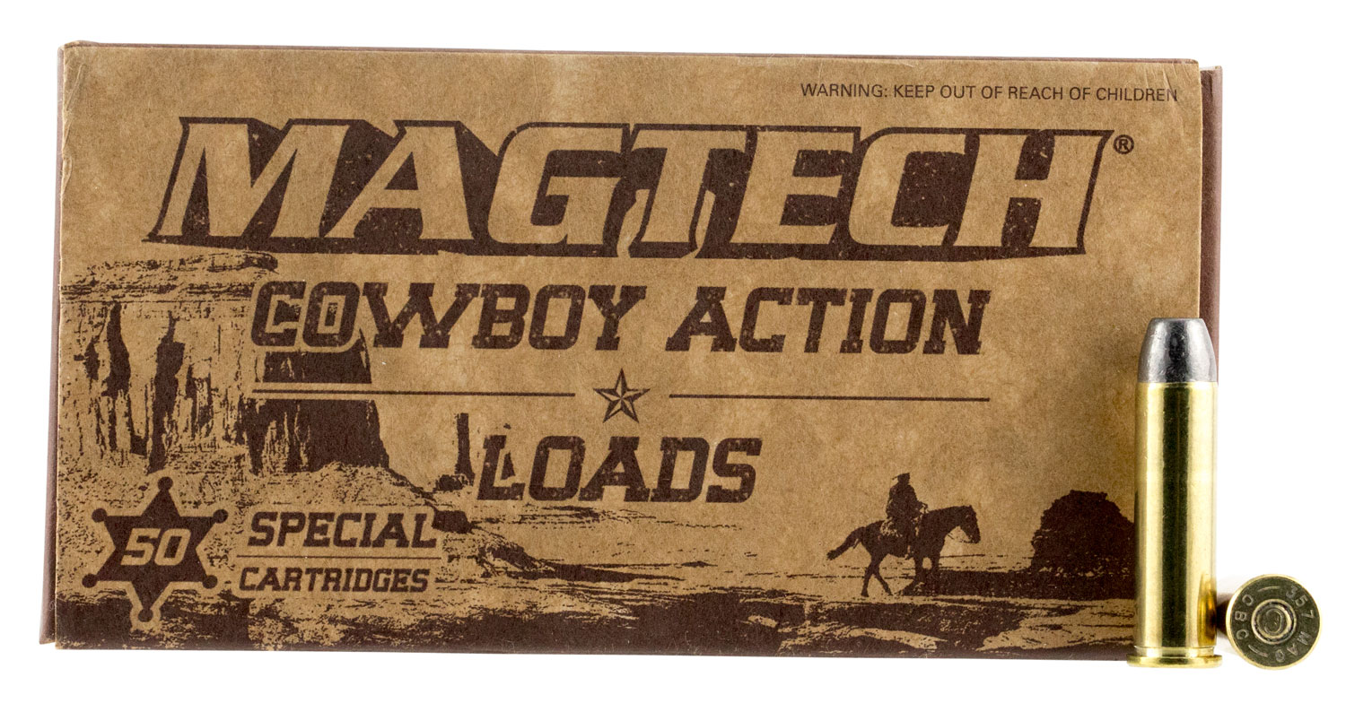 Magtech 357 Magnum 158 Grain Cowboy Action Lead Flat Nose Brass Cased Pistol Ammunition