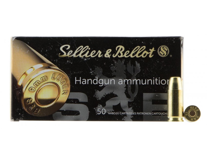 Sellier & Bellot 9mm Luger 150 Grain Subsonic Full Metal Jacket Pistol Ammunition