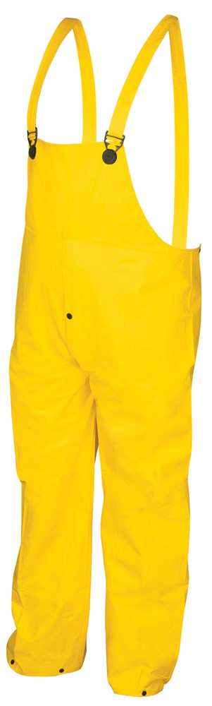 Bib Overalls & Suspenders: Size S, Yellow, PVC & Nylon