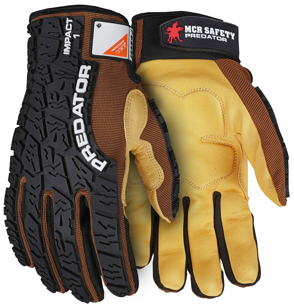 MCR Safety Predator Mechanics Work Impact Resistant Gloves