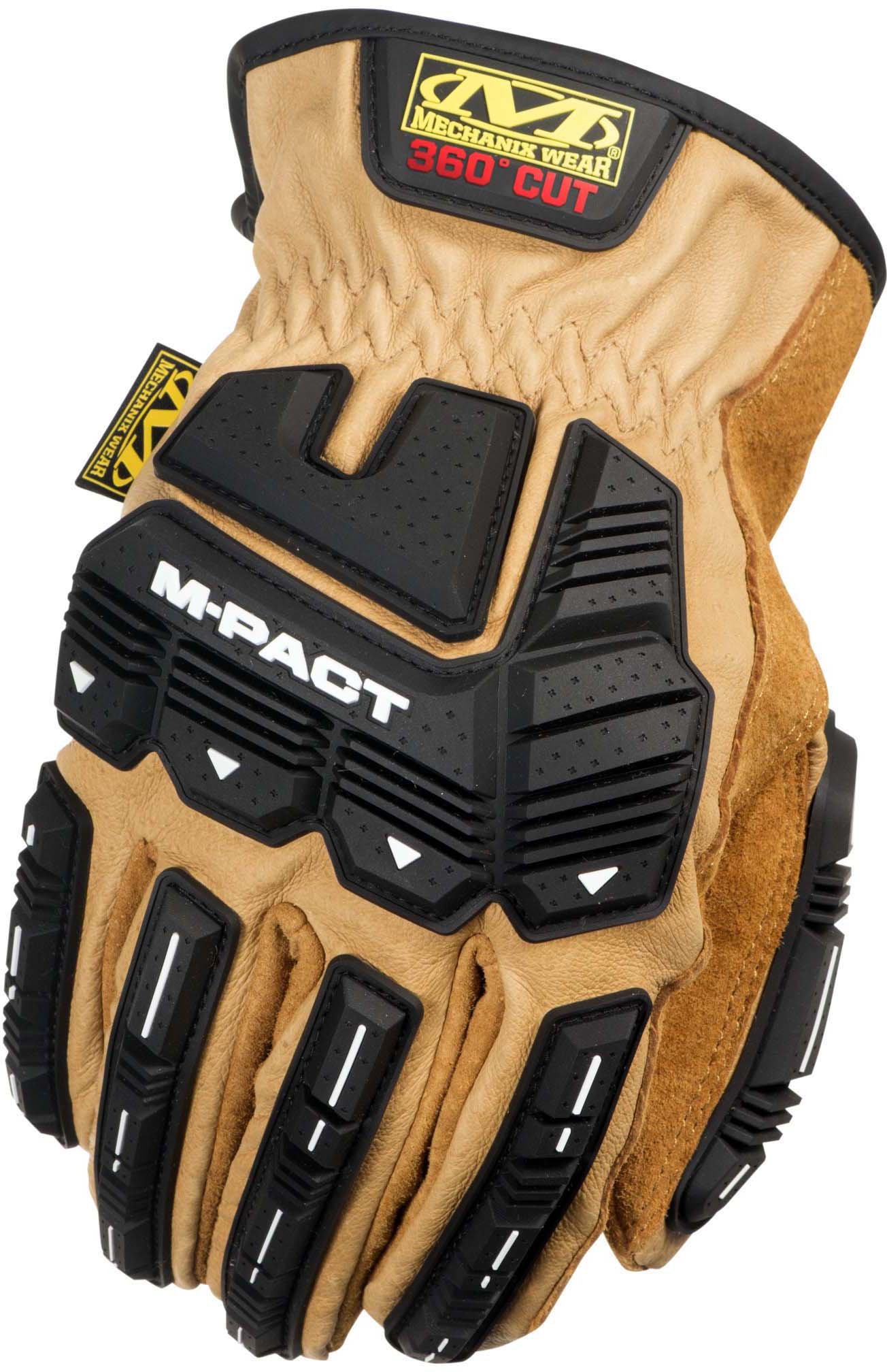 Mechanix Wear Durahide Leather M-Pact Medium Mens Leather Multipurpose Gloves in Black | 792190