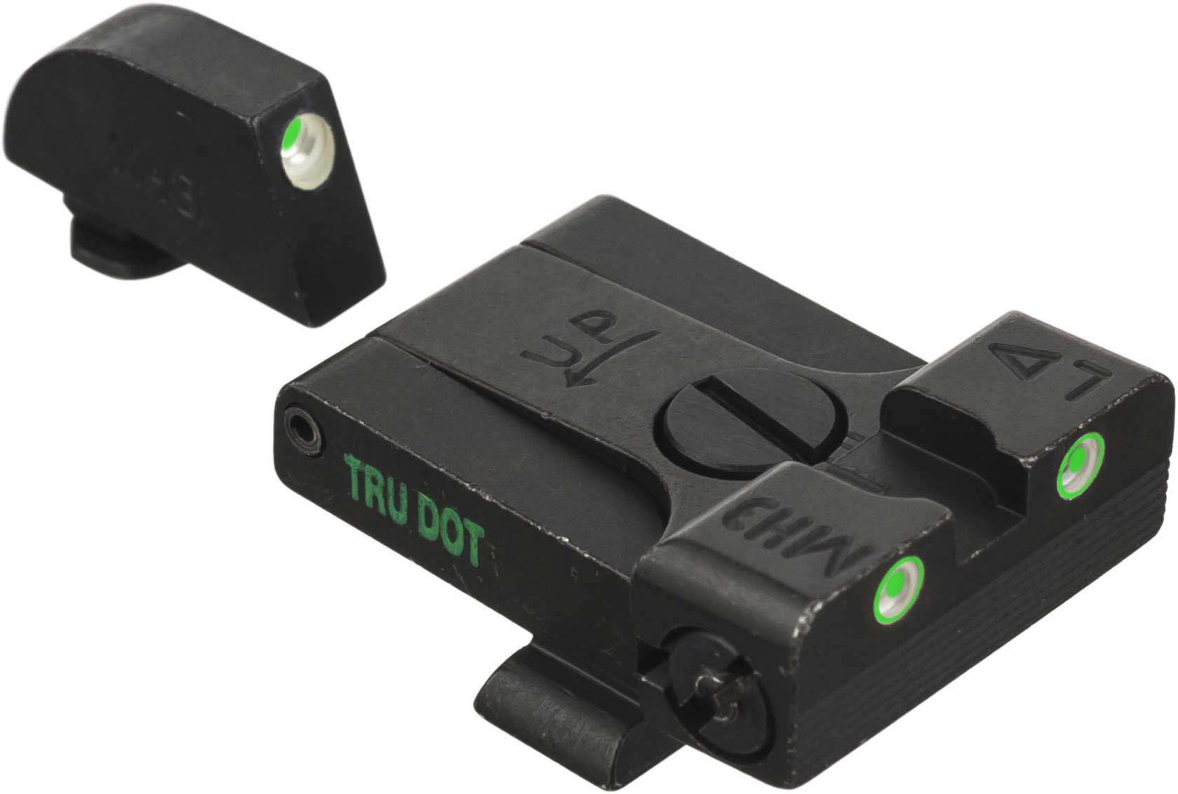 TRU-DOT Night Sight Set for Glock MEPROLIGHT Adjustable Self Illum Green/Green 