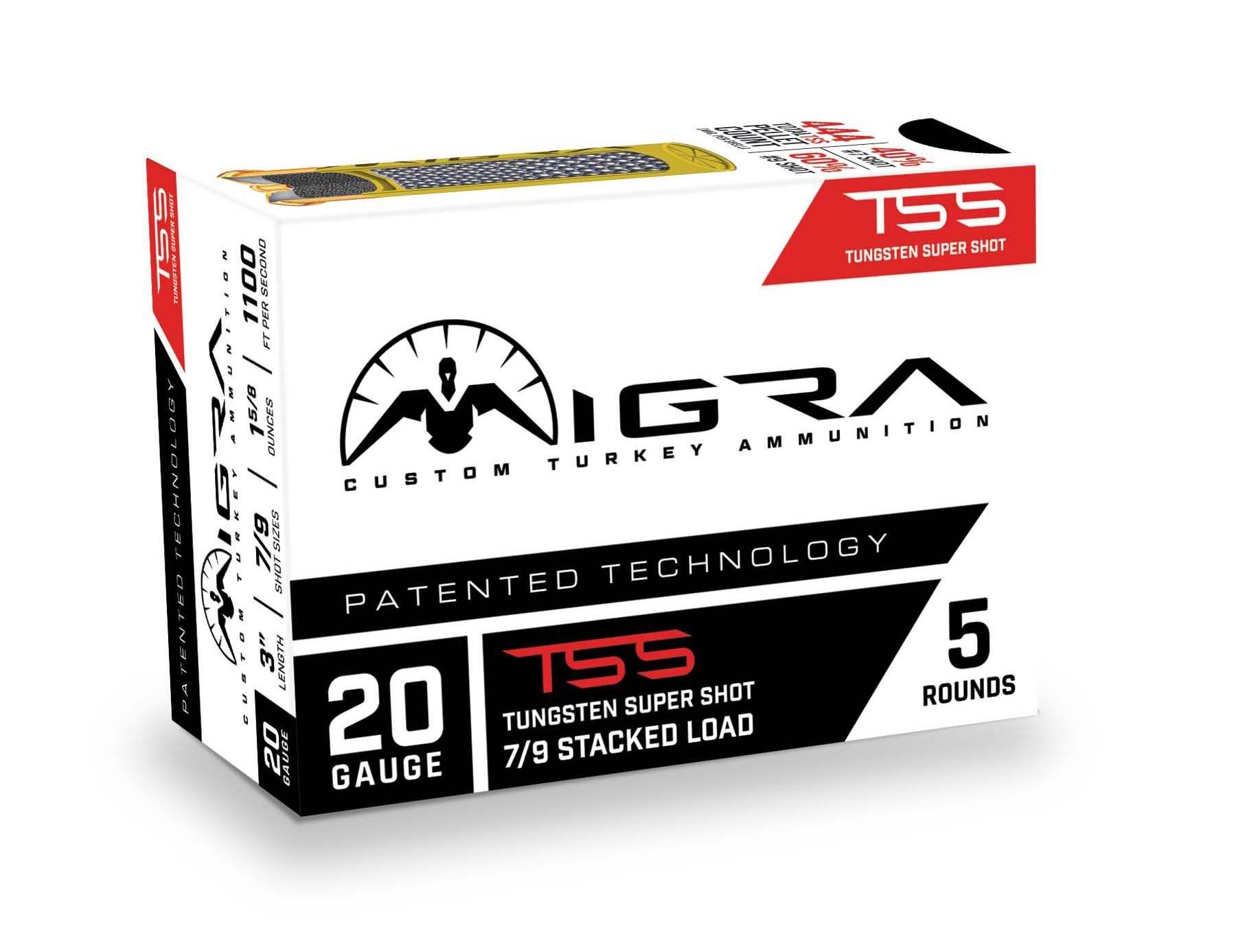 Migra TSS Turkey 20 Gauge 1 5/8oz 3in Shotgun Ammunition T-20-79-1 