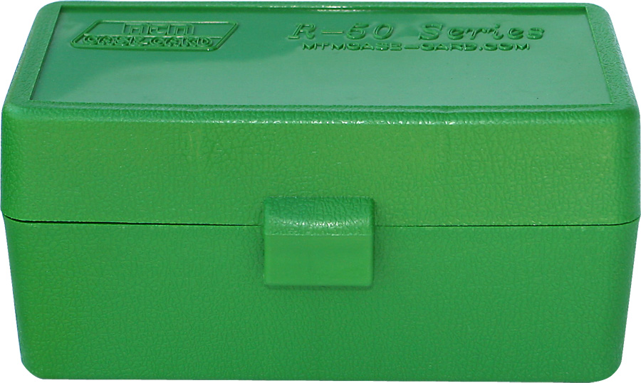 MTM Case Gard P50SS 50 Round Side-Slide Ammo Box, Clear Green - P50SS4516