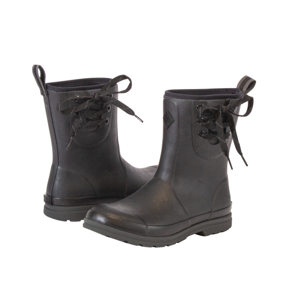 black pull on boots womens