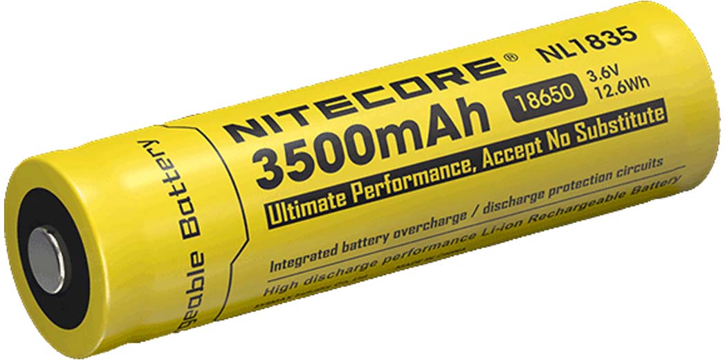 Nitecore 18650 3500mAh USB Rechargeable Li-ion Battery (NL1835R