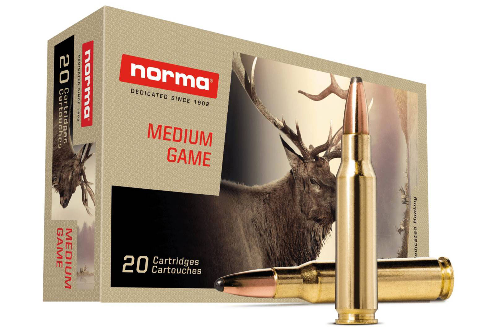 Norma 308WIN 150 Grain SFT PT Brass Cased Centerfire Rifle Ammunition