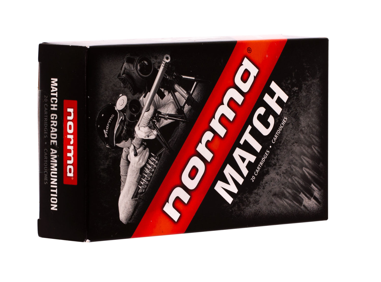 Norma Match Ammunition 6.5mm Creedmoor 130 Grain Golden Target Boat Tail Hollow Point Brass Cased Centerfire Rifle Ammunition