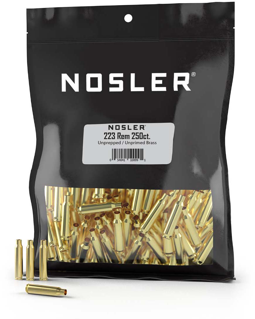 Nosler Rifle Cartridge Cases .223 Rem 250/ct (BULK) 10099 – Tyler Outdoor  Supply