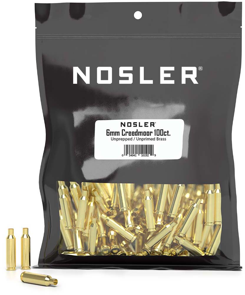 Nosler 10229 6mm Creedmoor Rifle Brass 50 Per Box