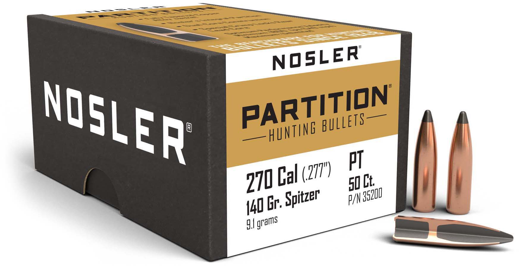 Nosler Partition Rifle Bullet .270 Caliber 150gr