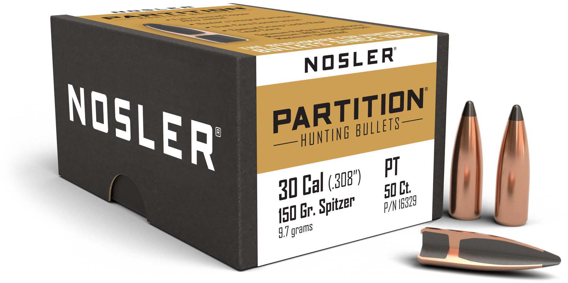 Nosler Partition Rifle Bullet .30 Caliber 170gr