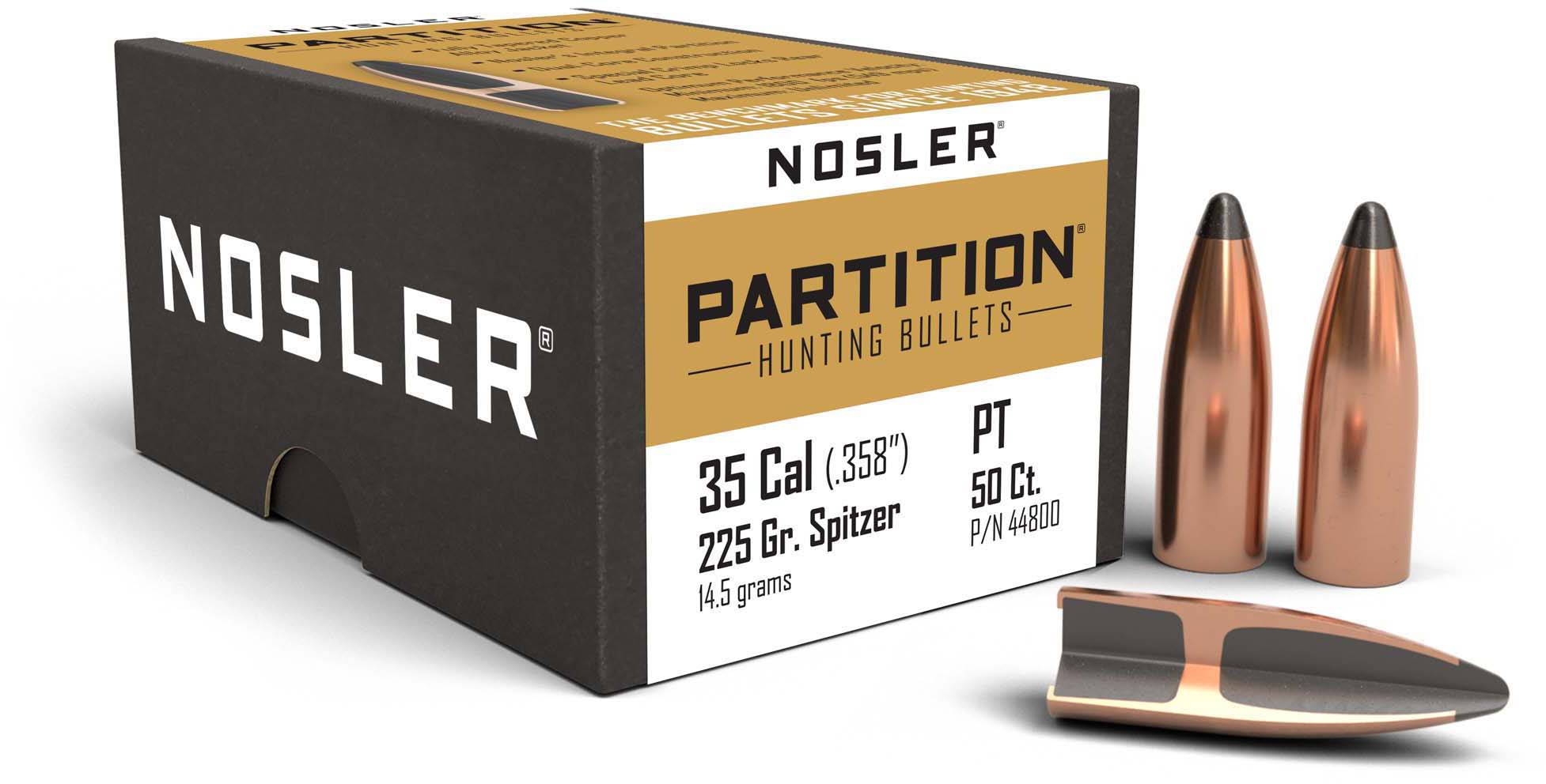 Nosler Partition Rifle Bullet .35 Caliber 225gr