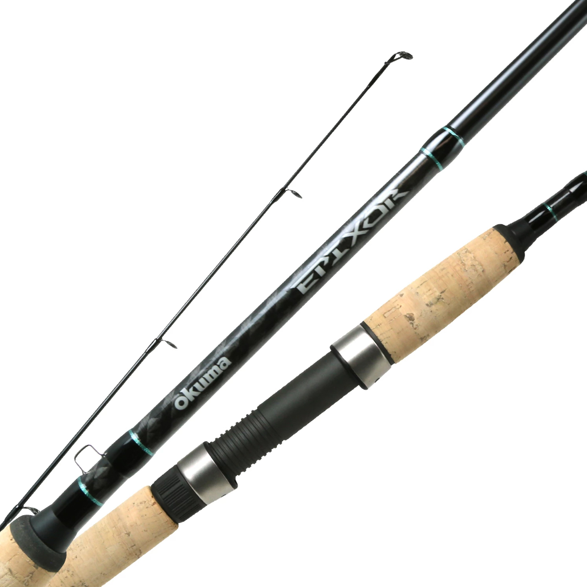 Okuma Epixor Spinning Rod, 1 Piece, Heavy 24-Ton Carbon Rod, Blanks Full  Cork Fore And Rear Grips with Fuji Trigger Reel Seat