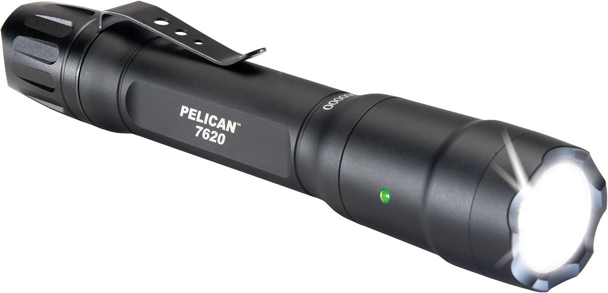 Pelican 7620 Tactical Flashlight, AA/3 CR123 w/ Free SH