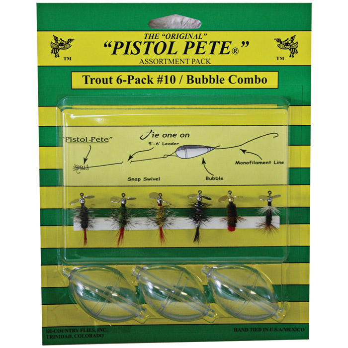 Pistol Pete 10015-2PK Fishing Lure, Trout, Gold Sparkle L