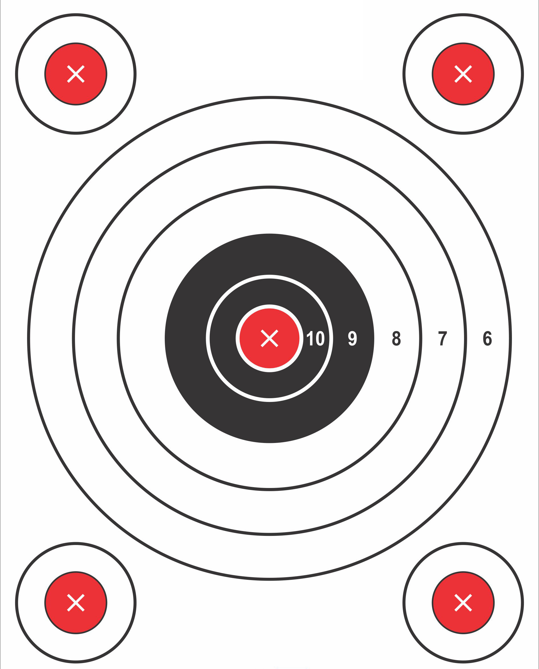 pro shot 5 bullseye target w adhesive backing free shipping over 49