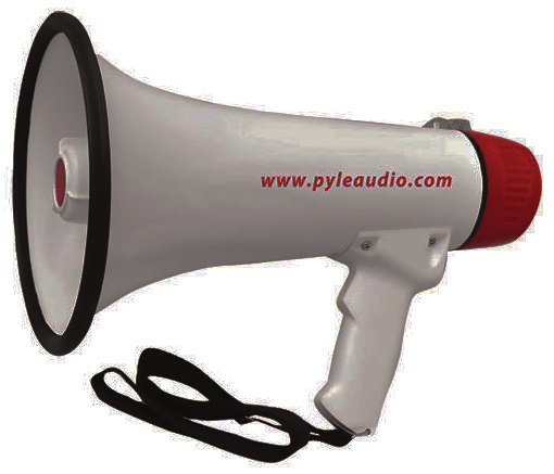 Pyle-Pro 40W Professional Rechargeable Batteries Megaphone/Bullhorn with Mic Siren and Aux In for iPod/MP3 Devices PMP48IR 