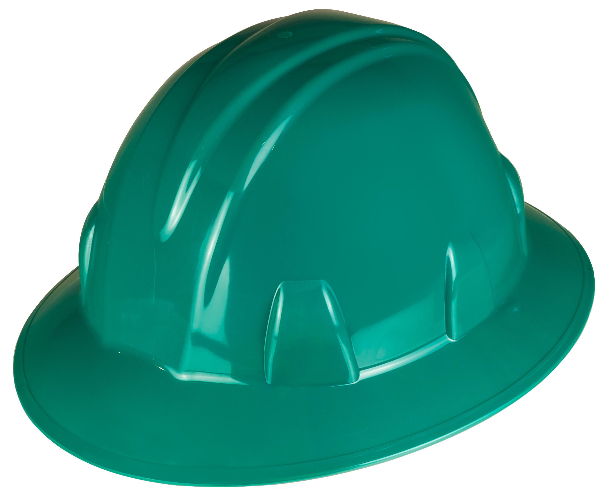 green full brim hard hat