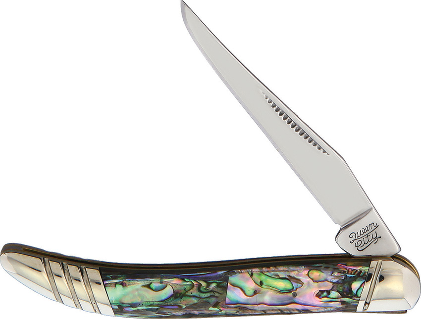 Queen City Toothpick Abalone Folding Knife