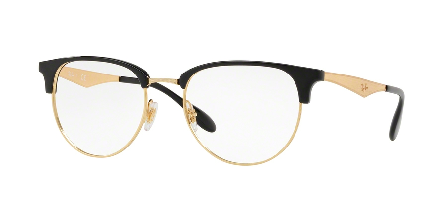 ray ban gold black glasses