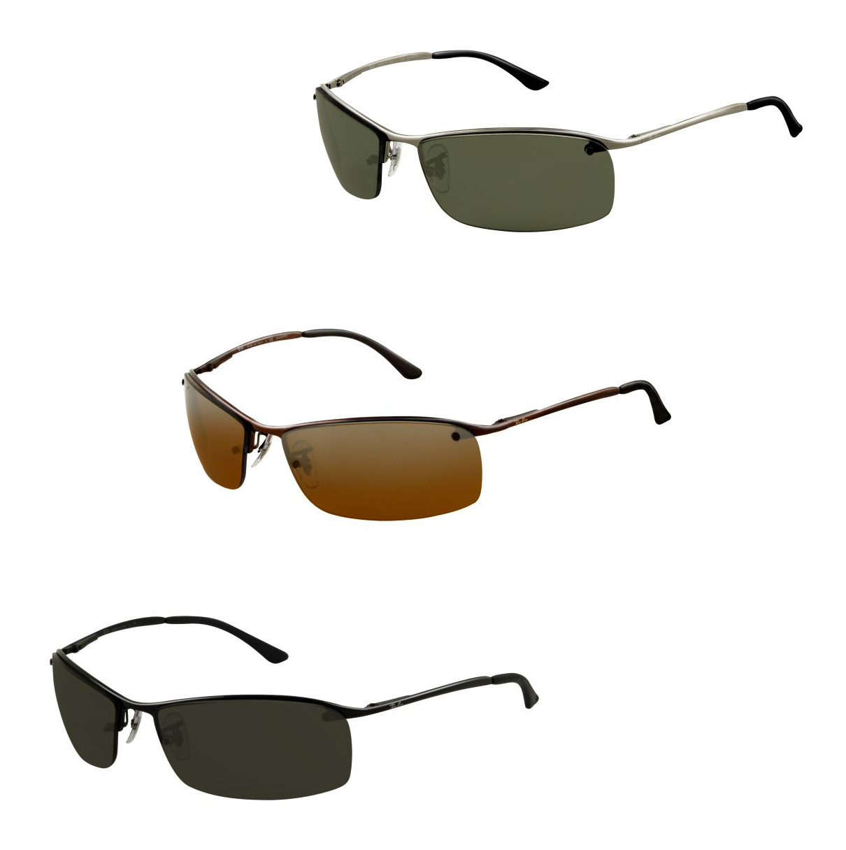 ray ban top bar polarized