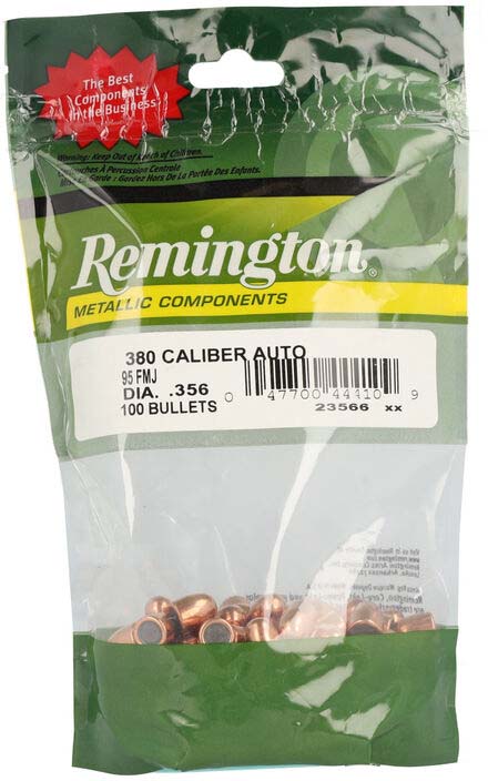 Remington Component Handgun Bullet 380 95 Grain, FMJ