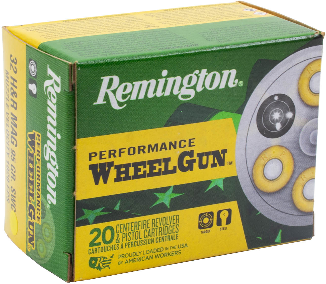 Remington Performance WheelGun .32 H&R Magnum 85 Grain Lead Round Nose Pistol Ammunition