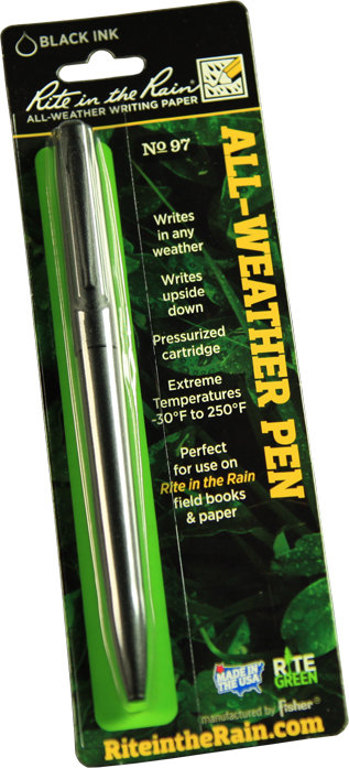 Rite in The Rain All-Weather Tactical Black Clicker Pen No. 97