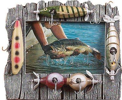 River's Edge Lure Picture Frame Resin