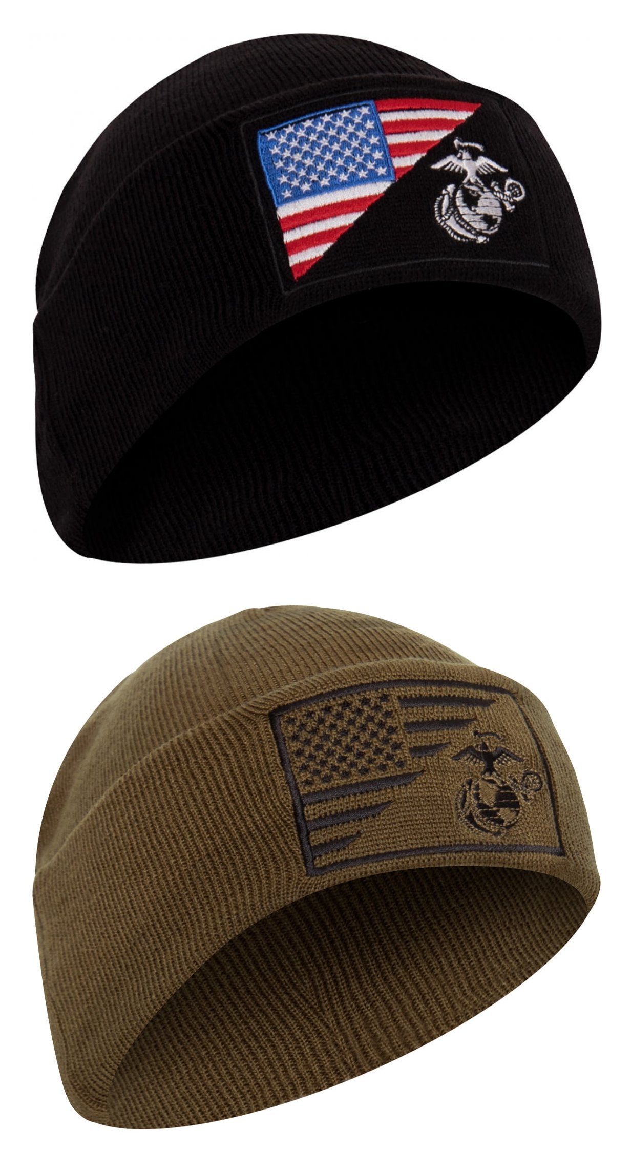 Rothco Usmc Eagle Globe And Anchorus Flag Deluxe Fine Knit Watch Cap Free Shipping Over 49