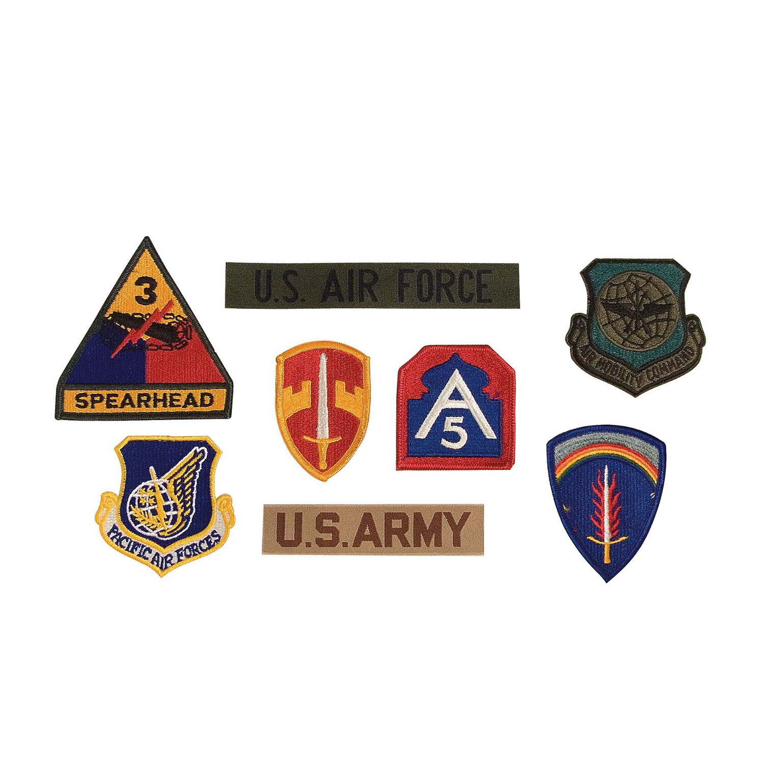 Rothco G.I. Military Assorted Military Patches - 100 Pieces