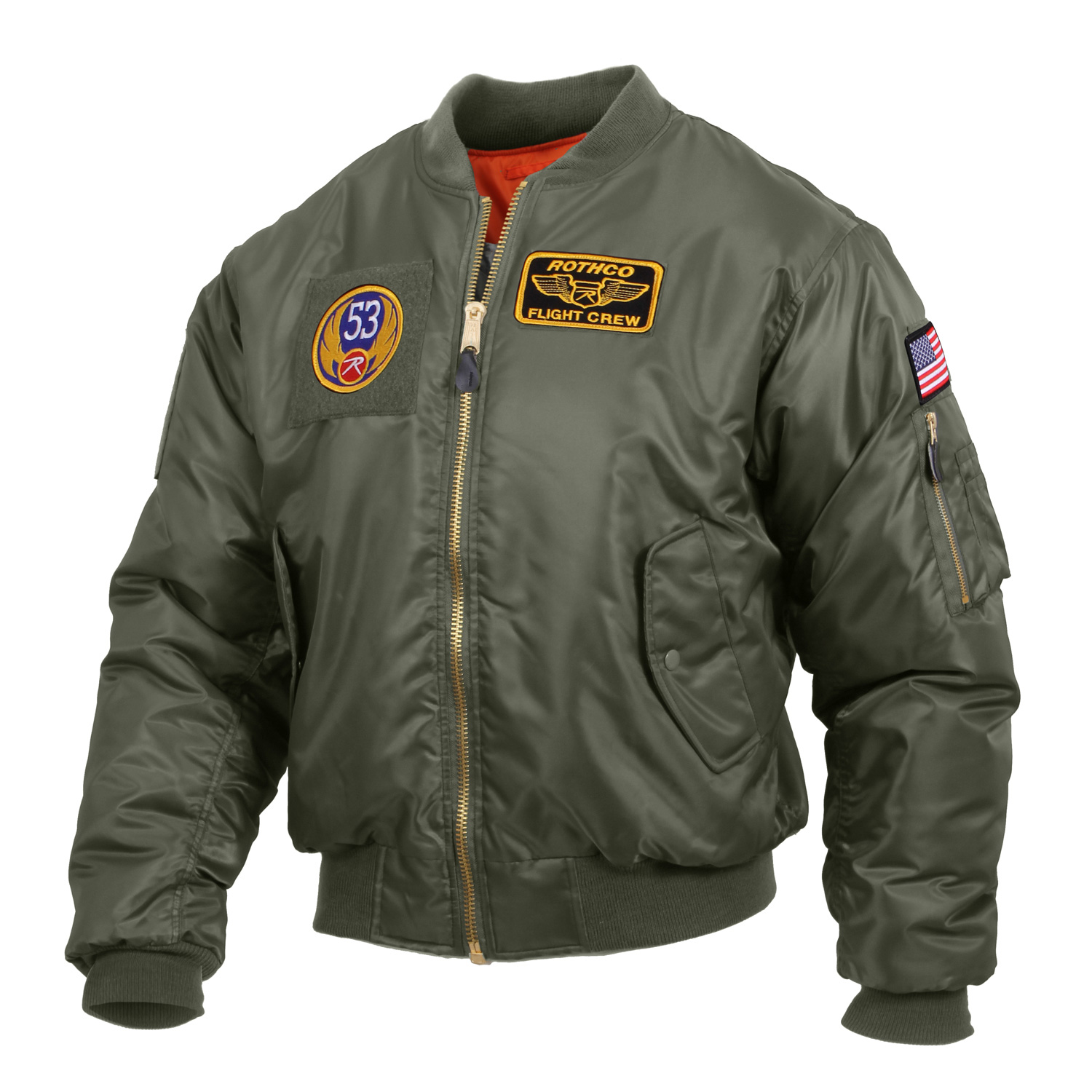 Rothco Ma 1 Flight Jacket With Patches Up To 27 Off W Free S H
