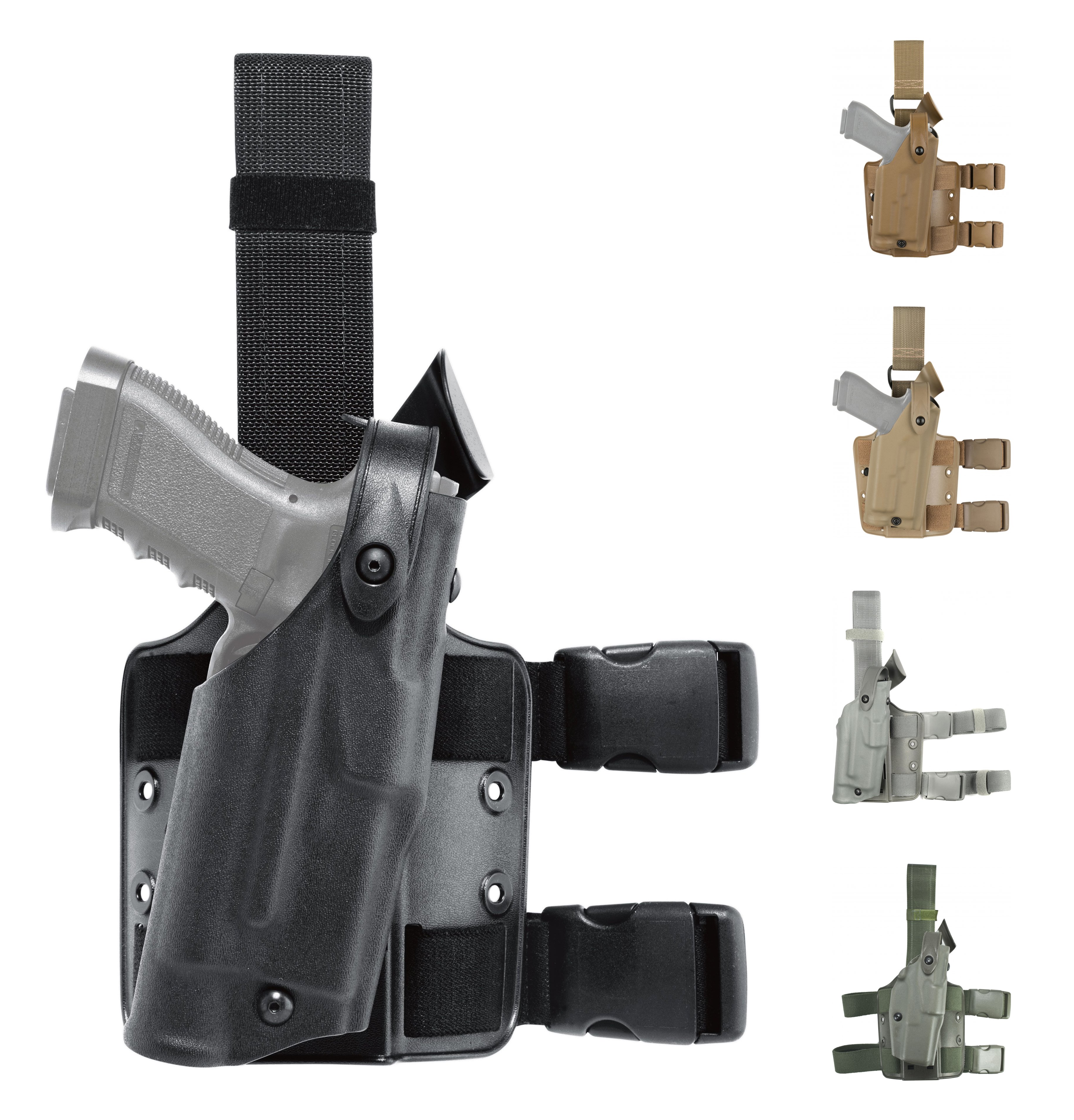  Safariland 6354 ALS Tactical Holster Without SLS, with Quick  Release Leg Strap, Black, Left Hand, Glock 17 with TLR1 : Gun Holsters :  Sports & Outdoors