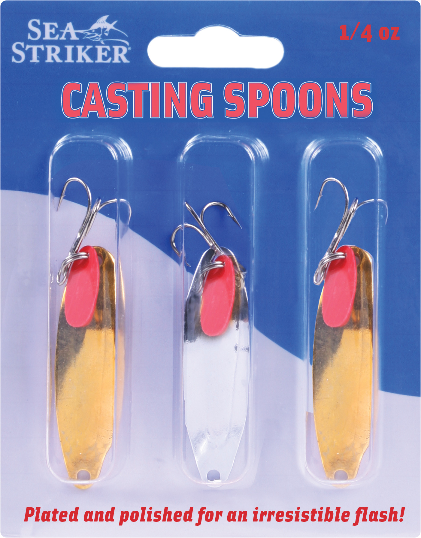 Sea Striker Nickel/Prism Casting Spoon 2 oz. Silver