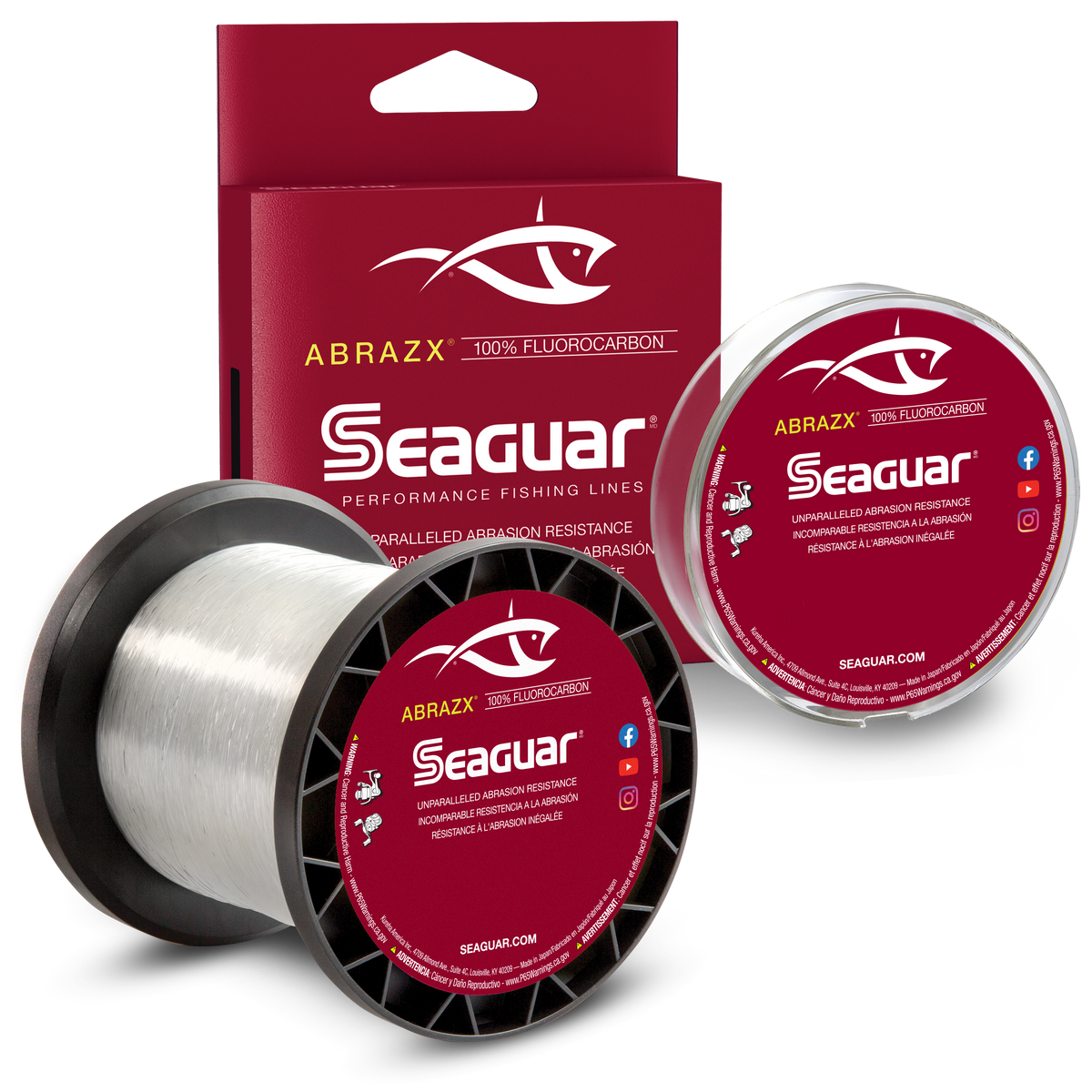 Seaguar ABRAZX Fluorocarbon Fishing Line 200yds - 20AX200