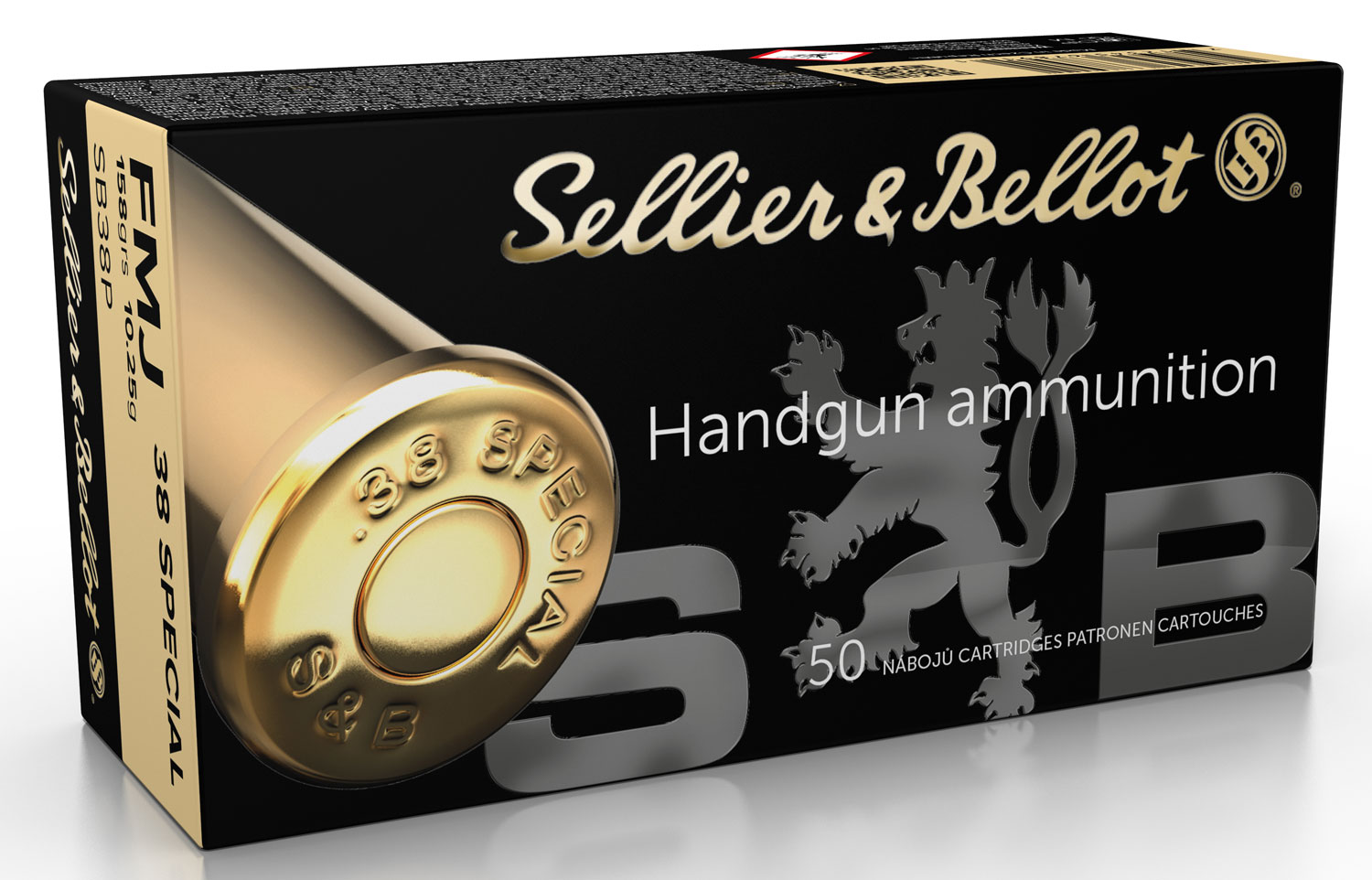 Sellier & Bellot 38 Special 158 Grain Full Metal Jacket Pistol Ammunition