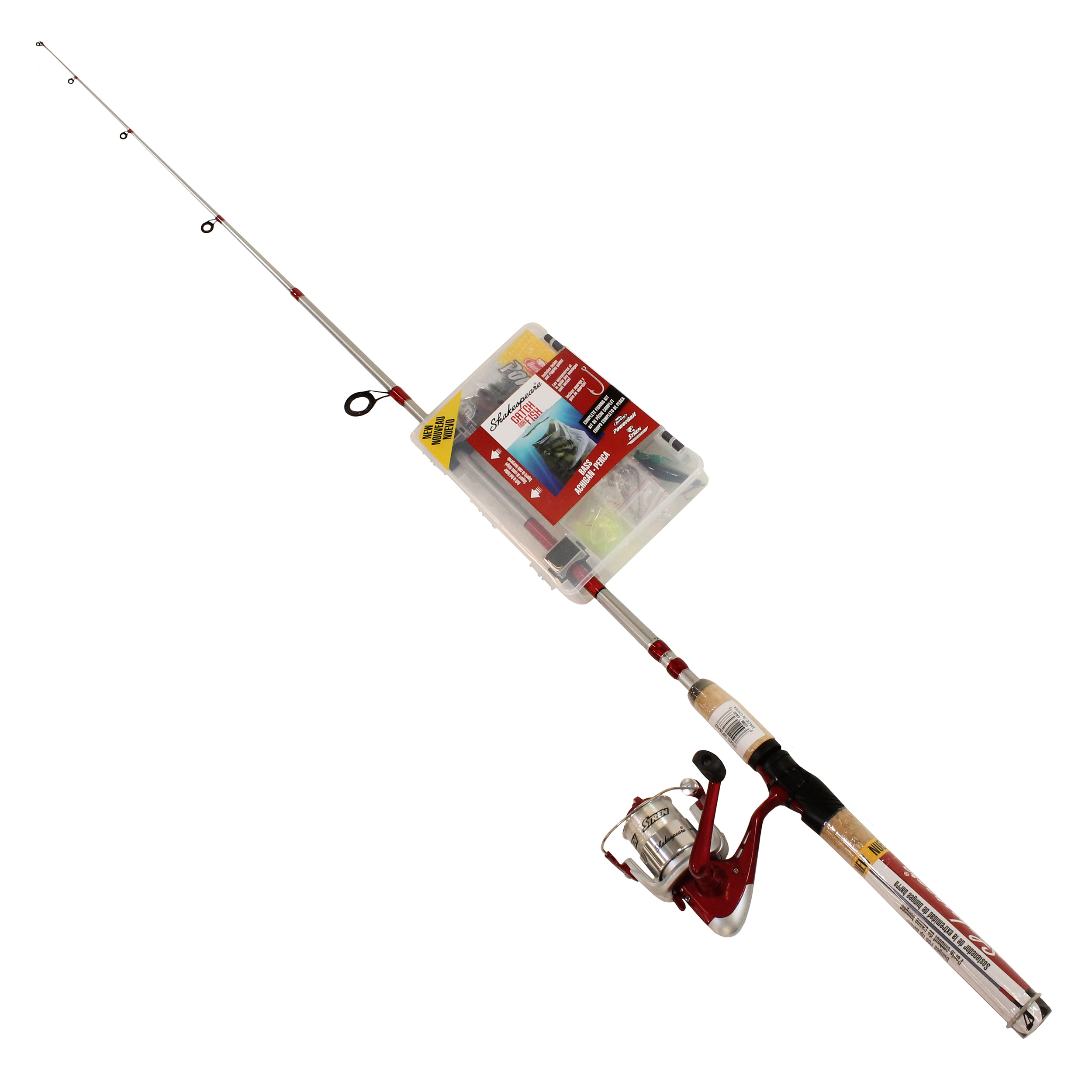 Shakespeare Complete Fishing Kit 5'6 2 Pc Spincasting Rod Reel W