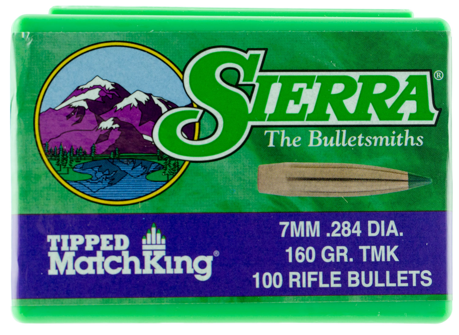 Sierra 7mm Caliber 160 Grain Tipped MatchKing Rifle Bullets