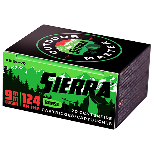 Sierra Bullets Sports Master Pistol Bullets, 9mm, 124 Grain, Jacketed Hollow PointGrai