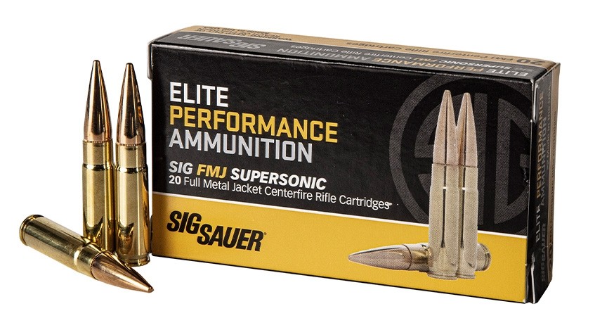 SIG SAUER Elite Ball .300 AAC Blackout 125 grain Full Metal Jacket Brass Cased Centerfire Rifle Ammunition