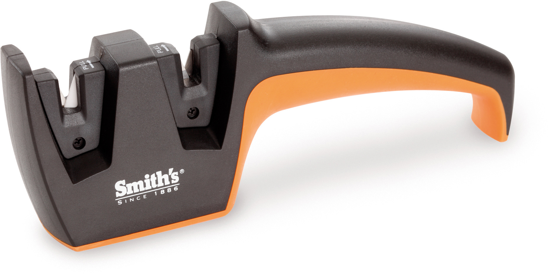 Smith's 2-step Knife Sharpener - Handheld Pull Through - Coarse and Fine  Stage Sharpening in the Sharpeners department at