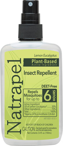 Natrapel 30% Oil Lemon Eucalyptus 3.4oz Pump Bug Spray